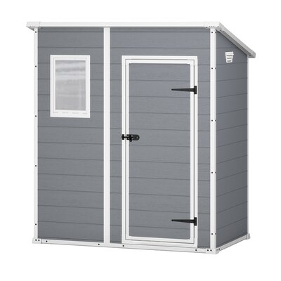 Domek narzędziowy KETER Manor Pent 230394 6x4 Szaro-biały 183.5 x 111 x 200.5 cm