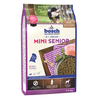Karma dla psa BOSCH Mini Senior Drób 2.5 kg