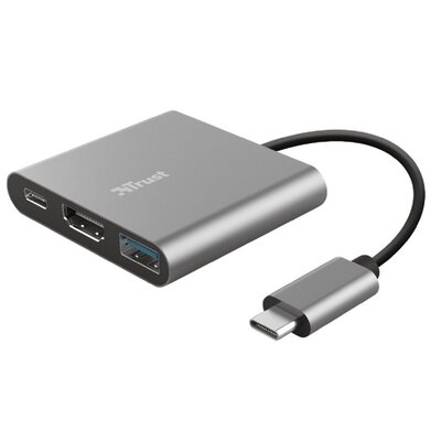 Adapter USB Typ C - USB Typ C/HDMI/USB TRUST 0.1 m