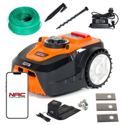 Robot koszący NAC RLM1000-DY sterowanie Wi-Fi/Bluetooth