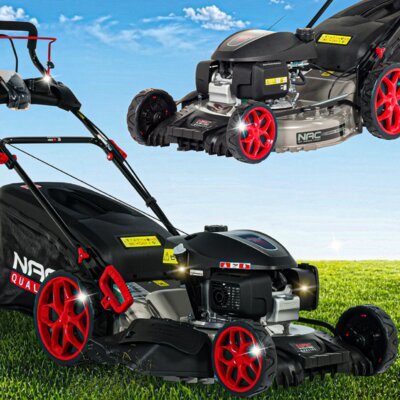 Kosiarka spalinowa NAC MEX56-G200-HSD z napędem, 56 cm, 200 cm3, 3.8kW, mulczowanie, kosz 75L, silnik Honda