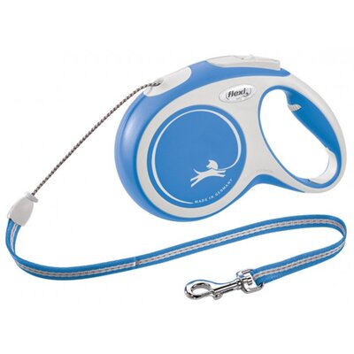 Smycz FLEXI New Comfort M (8 m - 20 kg) Niebiesko-biały