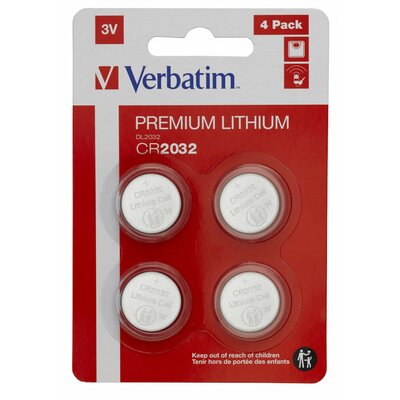 Bateria CR2032 VERBATIM (4 szt.)