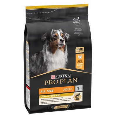 Karma dla psa PURINA Pro Plan All Size Adult Light Sterilised Kurczak 3 kg