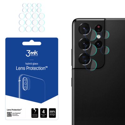 Szkło hybrydowe na obiektyw 3MK Lens Protection do Samsung Galaxy S21 Ultra
