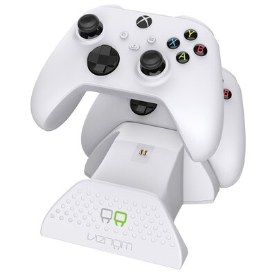 Podwójna stacja dokująca VENOM VS2871 do padów Xbox Series X/S & One + 2 akumulatory Biały
