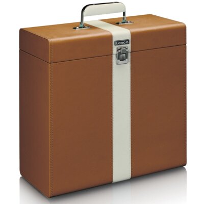 Walizka na płyty winylowe LENCO TTA-301BNWH Brązowy