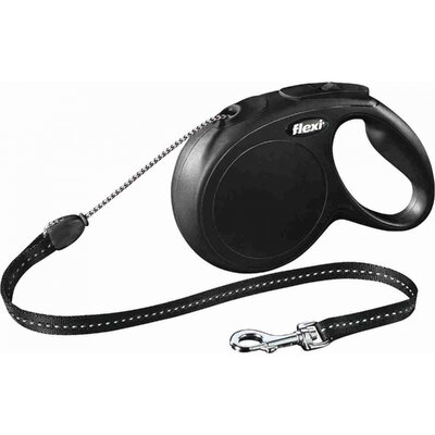 Smycz FLEXI New Classic M (8 m - 20 kg) Czarny