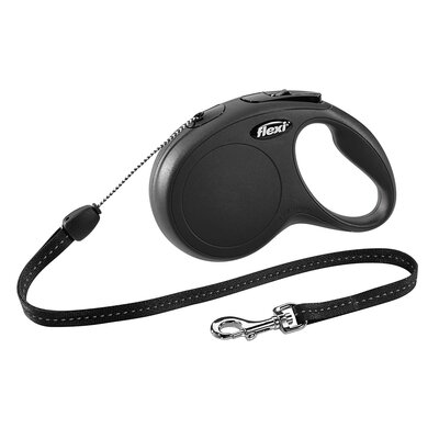 Smycz FLEXI New Classic S (8 m - 12 kg) Czarny