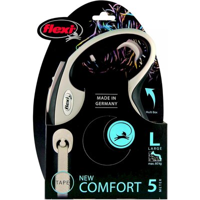 Фото - Повідець Flexi Smycz  New Comfort L  Czarny (5 m - 60 kg)