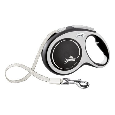 Smycz FLEXI New Comfort L (8 m - 50 kg) Szaro-czarny
