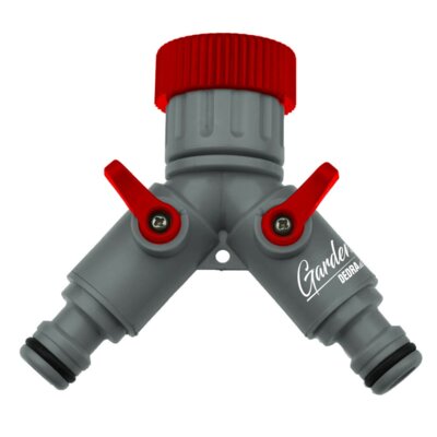 Przyłącze kranowe DEDRA z 2 wyjściami 3/4" 1" 80N002L