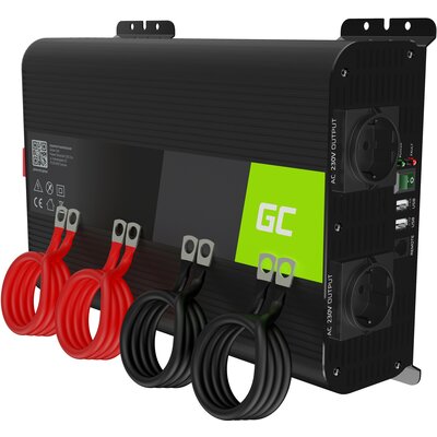Przetwornica GREENCELL 12V na 230V 2000W/4000W Czysta Sinusoida