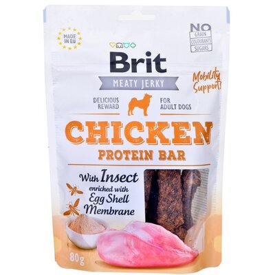Przysmak dla psa BRIT Jerky Chicken with Insect Protein Bar 80 g