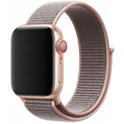 Obraz przedstawiający Pasek DEVIA Deluxe Sport 3 do Apple Watch (38/40/41mm) Piaskowy róż