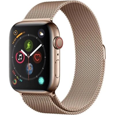 Pasek DEVIA Elegant Milanese do Apple Watch do koperty 42/44/45mm Złoty