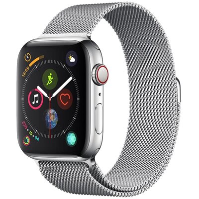 Pasek DEVIA Elegant Milanese do Apple Watch (42/44/45mm) Srebrny