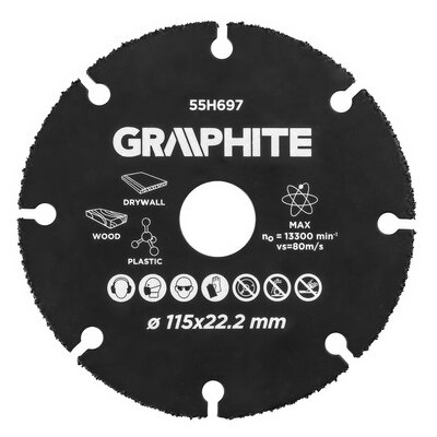 Tarcza do cięcia GRAPHITE 55H697 115 mm