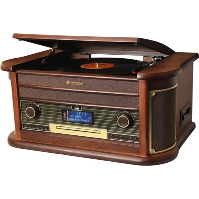 Gramofon ROADSTAR HIF-1996D Bluetooth USB Drewno
