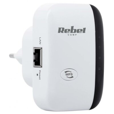 Wzmacniacz sieci REBEL KOM1030 2.4 GHz, Wi-Fi 4 (802.11 b/g/n)