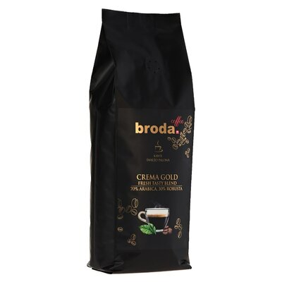 Kawa ziarnista BRODA COFFEE Crema Gold Tasty Blend 1 kg
