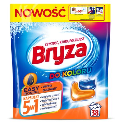 Kapsułki do prania BRYZA 5 w 1 Easy Ironing - 38 szt.