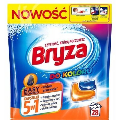 Kapsułki do prania BRYZA 5 w 1 Easy Ironing - 28 szt.
