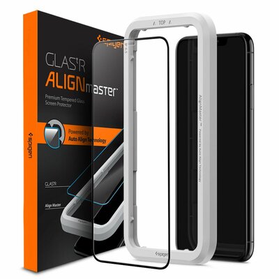 Szkło hartowane SPIGEN ALM Glass FC do Apple iPhone 11/XR Czarny