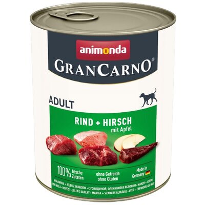 Karma dla psa ANIMONDA GranCarno Wołowina z dziczyzną i jabłkiem 800 g
