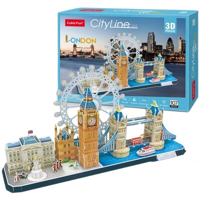 Puzzle 3D CUBIC FUN City Line London MC253H (107 elementów)