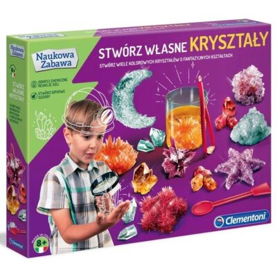 Zestaw kreatywny CLEMENTONI Naukowa Zabawa Stwórz własne kryształy C50069