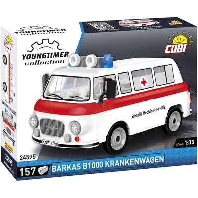 Klocki plastikowe COBI Youngtimer Collection Barkas B1000 Krankenwagen COBI-24595