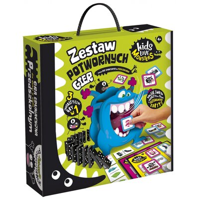 Gra logiczna LISCIANI Kids Love Monsters Zestaw pierwszych potwornych gier 304-PL82735
