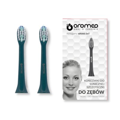 Końcówka szczoteczki OROMED Oro-Brush Zielony (2 sztuki)