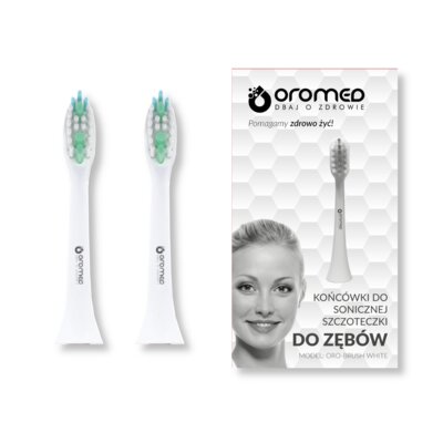Końcówka szczoteczki OROMED Oro-Brush Biały (2 sztuki)