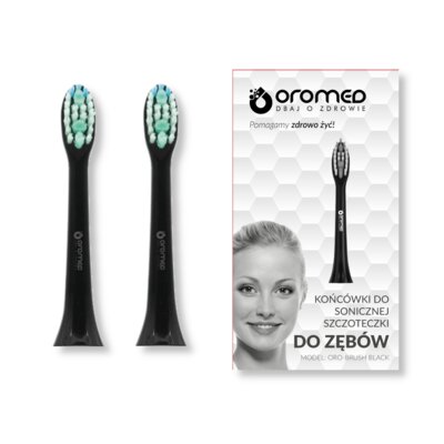 Końcówka szczoteczki OROMED Oro-Brush Czarny (2 sztuki)