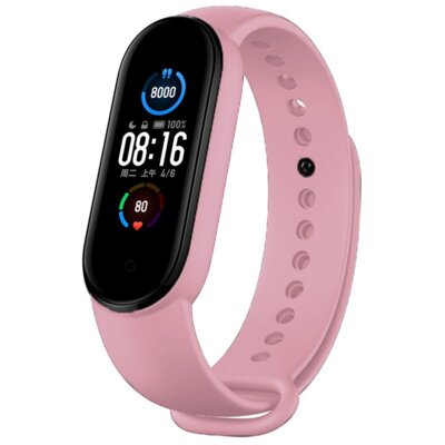 Obraz przedstawiający Pasek DEVIA Deluxe Sport do Xiaomi Mi Band 5/6 Różowy