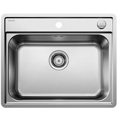 Zlewozmywak jednokomorowy BLANCO Lemis 6-IF 525109 Stal szczotkowana 50x61.5