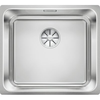 Zlewozmywak jednokomorowy BLANCO Solis 450-U 526120 Stal szczotkowana 44 x 49