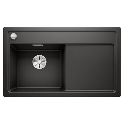 Zlewozmywak jednokomorowy z ociekaczem BLANCO Zenar 45 S 526034 Czarny 51 x 86