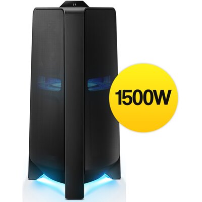 Power Audio SAMSUNG MX-T70, 1500W, Bluetooth, Dwukierunkowy dźwięk, 2 Wejścia mikrofonowe, Aplikacja Samsung Sound Tower