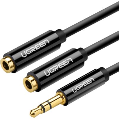 Kabel Jack 3.5 mm - 2 x Jack 3.5 mm UGREEN 0.25 m