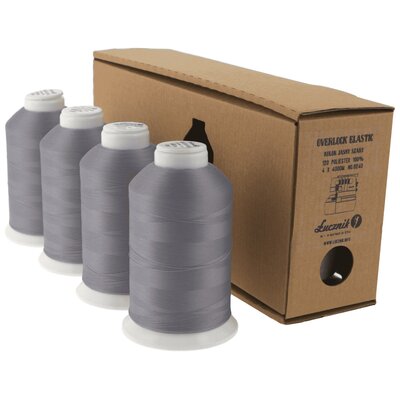 Zestaw nici ŁUCZNIK Elastic 04.073 Szary (4 sztuki)