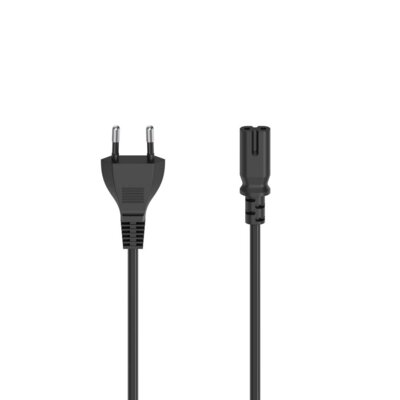 Kabel zasilający EU 2 pin (CEE 7/16) - IEC 320 C7 HAMA 1.5 m