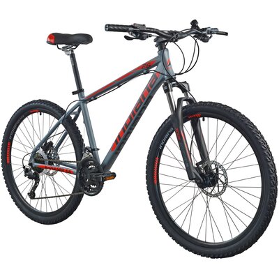 Rower górski MTB INDIANA X-Pulser 3.6 M17 26 cali Shimano Alivio męski Grafitowo-czerwony
