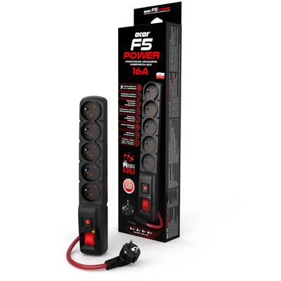 Listwa ACAR F5 Power (1.5 m) Czarny