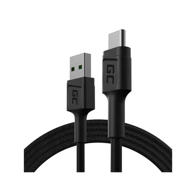 Фото - Кабель Green Cell Kabel USB - USB-C  PowerStream 2 m Czarny KABGC19 