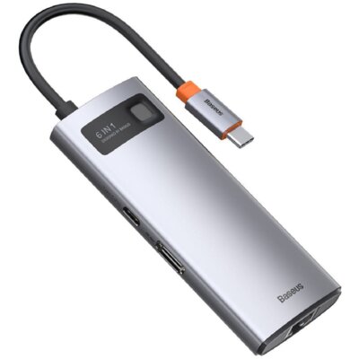 Hub BASEUS Metal Gleam CAHUB-CW0G USB Typu C, Pasywny