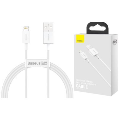 Kabel USB - Lightning BASEUS Superior Series 1 m Biały