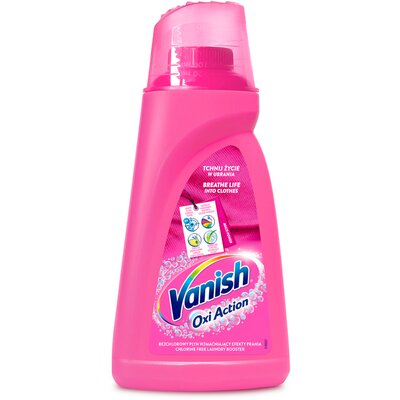 Odplamiacz do prania VANISH Oxi Action Różowy 1000 ml
